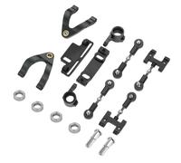 JYYTERD Parti per Auto RC per WPL D12 D22 D32 D42 Tazza Sterzo Metallo Superiore Inferiore Braccio Cursore Blocco Rotazione Asta Collegamento Kit 1/10 RC Auto Parti Aggiornamento Accessori