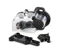 JYYTERD Parti RC per 1/10 Telaio LCG per Cheater per Rigs per Capra SCX10 III AR45 Assale 48Pitch Ultralight Portal Trasmissione Minuscolo Cambio con Cuscinetto Anti-Slittamento(Silver)