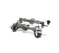 JYYTERD Parti RC per MN MN99S MN99 MND90 MN98 Accessori di Modifica Rc Auto Anteriore E Posteriore Lega Portale Assale Metallo Parti Aggiornamento Parte(Gray)