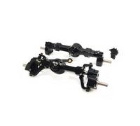 JYYTERD Parti RC per MN MN99S MN99 MND90 MN98 Accessori di Modifica Rc Auto Anteriore E Posteriore Lega Portale Assale Metallo Parti Aggiornamento Parte(Black)