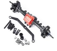 JYYTERD Parti RC per TRX4M per Defender per Bronco per High per Trail K10 1/18 RC Micro Crawler Auto Alluminio Estesa Anteriore Assi Posteriori Parti Modificate(Front Axle)