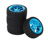JYYTERD Pneumatici RC per WlToys A949 A959 A969 A979 K929 A959-B A969-B A979-B K929-B 1/18 Rc Auto Ruote per 4 Pezzi Cerchi Lega E Pneumatici