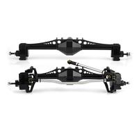 JYYTERD RC Aggiornamento Parte per Axial per Capra per Utb10 1.9 per Utb 1/10 2 Pezzi in Metall Currie F9 Portale ASSE Anteriore E Posteriore RC Crawler Auto Parti di Aggiornamento(Black)