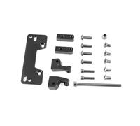 JYYTERD RC Aggiornamento Parte per Axial per Scx10 II 1/10 Telecomando Rc Crawler Auto Parti Aggiornamento in Lega Alluminio ASSE Servo Base Montaggio del Basamento Accessori in Metallo(Black)