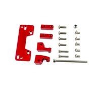 JYYTERD RC Aggiornamento Parte per Axial per Scx10 II 1/10 Telecomando Rc Crawler Auto Parti Aggiornamento in Lega Alluminio ASSE Servo Base Montaggio del Basamento Accessori in Metallo(Red)