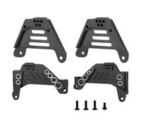 JYYTERD RC Aggiornamento Parte per Axial per Scx10 III Rc Crawler Anteriore in Metallo Staffa di Sospensione Posteriore Ammortizzatore Supporto Supporti Parti Aggiornamento Accessori(Black)