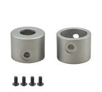 JYYTERD RC Aggiornamento Parte per Axial per Scx10 PRO 1/10 Rc Crawler Auto in Alluminio Assale Posteriore Tappo Tubo in Metallo Aggiornamento Parti Riparazione Accessori Controllo Remoto(Silver)