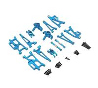 JYYTERD RC Aggiornamento Parte per Mjx per 14209 14210 1/14 RC Auto Parti di Aggiornamento Accessori Sterzo in Metallo Tazza Hub Carrier Superiore Inferiore per Forcellone Set Asta Collegamento(Blue)