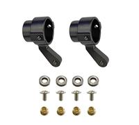 JYYTERD RC Aggiornamento Parte per MN D90 D91 per MN99S RC Auto Telecomandata 1 Coppia di Metallo Assale Anteriore Tazza Sterzo Kit Aggiornamento Accessori Parti Riparazione(Black)