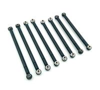 JYYTERD RC Aggiornamento Parte per MN MN86S MN86 MN86KS MN86K G500 1/12 Accessori Parti di Aggiornamento Set 8 Pezzi RC Telecomando per Auto Tirante Asta Collegamento in Metallo(Black)