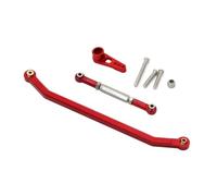 JYYTERD RC Aggiornamento Parte per MN per MN128 1/12 RC Telecomando per Il Modello di Auto Aggiornamento Parte in Lega Alluminio per Forte Sterzo Asta Collegamento Kit Sostituire Gli Accessori(Red)