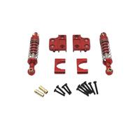 JYYTERD RC Aggiornamento Parte per MN per Model per MN82 per LC79 1/12 RC Ricambi Auto Accessori in Metallo Aggiornato Fissaggio Assale Posteriore E Ammortizzatore(Red)
