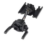 JYYTERD RC Aggiornamento Parte per SCX10 II 90046 1/10 RC Crawler per Telaio Montaggio Anteriore Trasmissione Planetaria Caso di Trasferimento Piastra Paramotore Albero Motore Cambio Set(Black)