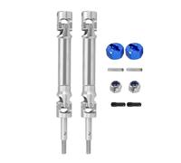 JYYTERD RC Aggiornamento Parte per Traxxas per Slash 2WD 4X4 per Rustler 1/10 RC Auto in Acciaio Inox Anteriore E Posteriore Albero di Trasmissione Parti Aggiornamento Accessori Riparazione(A Rear)