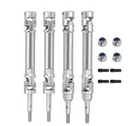 JYYTERD RC Aggiornamento Parte per Traxxas per Slash 2WD 4X4 per Rustler 1/10 RC Auto in Acciaio Inox Anteriore E Posteriore Albero di Trasmissione Parti Aggiornamento Accessori Riparazione(B 1set)