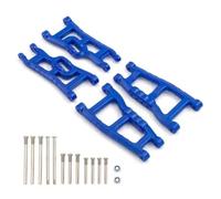 JYYTERD RC Aggiornamento Parte per Traxxas per Slash 2WD per VXL per Nitro per per Rustler per Raptor 1/10 RC Parti di Automobili Nylon Anteriore E Posteriore Braccio Sospensione Set(Blue)