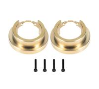 JYYTERD RC Aggiornamento Parte per TRX4 per TRX-4 per Defender per Bronco per TRX6 G63 1/10 RC Crawler 2PCS Portale in Ottone Copertura Peso Pesi Anelli Accessori