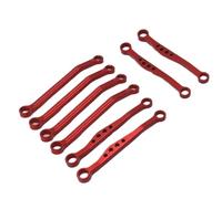 JYYTERD RC Aggiornamento Parte per Wpl C64 1/16 RC Telecomando per Modello di Auto in Metallo per Telaio Asta Collegamento Pull Rod Set Aggiornamento Sostituire Parti Accessori(Red)