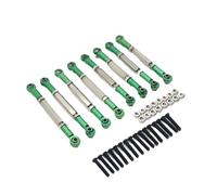 JYYTERD RC Aggiornamento Parte per Wpl per C14 C24 B14 B24 per HengLong per FeiYu per Jjrc RC Ricambi Auto Accessori Aggiornamento in Metallo 8PCS Tirante Regolabile(Green)