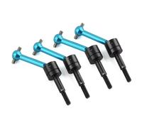 JYYTERD RC Albero di Trasmissione Compatibile con Tamiya per TT01 per TT02 TT01D TT01E TA04 1/10 RC Car Upgrade Parts 4 Pezzi in Metallo per Albero di Trasmissione Universale CVD 53792