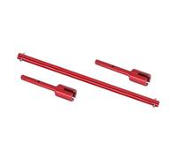 JYYTERD RC Albero di Trasmissione Compatibile con Tamiya per TT02 per TT02B RC Car Upgrade Parts Accessories Lega di Alluminio Trasmissione Principale Elica Albero di Trasmissione Centrale(Red)