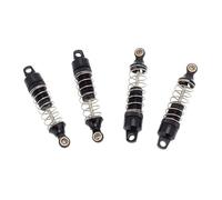JYYTERD RC Ammortizzatori Auto per Losi per Mini-T 2WD per Stadium 1/18 Parti di Aggiornamento per Camion 4 Pezzi Ammortizzatore Anteriore Posteriore Metallo per Ammortizzatori A Molla(Black)