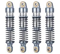 JYYTERD RC Ammortizzatori Auto per TRX-4M 1/18 RC Auto per Arrampicata Modello Lega di Alluminio 4 Pezzi L'ammortizzatore può Essere Riempito con Accessori Aggiornamento 'Olio