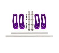 JYYTERD RC Paraurti del Veicolo per Axial per SCX10 90046 D90 per TRX4 CC01 per Capra 1/10 rc Car Part Accessori per L'aggiornamento del Paraurti Anteriore Metallo(Purple)