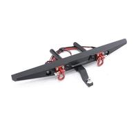 JYYTERD RC Paraurti del Veicolo per Axial per SCX10 per Traxxas per TRX4 Paraurti Anteriore E Posteriore Metallo per Auto Cingolate RC 1/10 con Luce(Rear)