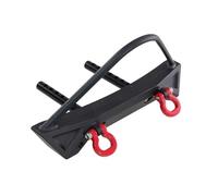 JYYTERD RC Paraurti del Veicolo per MN per MN128 Paraurti Anteriore Metallo per Auto RC 1/12, Cinghia Anticollisione, Foro di Installazione del Verricello Parti Aggiornamento(Black)