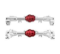 JYYTERD RC Set ASSE Anteriore per Absima per Yucatan YK4082 YK4083 CR1.8 1/8 RC Crawler Car Upgrades Parts Metal Front And Rear Portal Axle(1Set)
