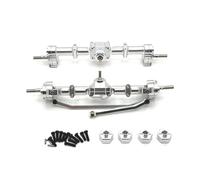 JYYTERD RC Set ASSE Anteriore per MN per MN168 1/12 RC Car Parti di Aggiornamento Accessori Connettore Metallico Gruppo Ponte Porta Anteriore E Posteriore(Silver)
