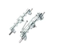 JYYTERD RC Set ASSE Anteriore per WPL C14 C24 C34 C44 C54 C64 C74 B14 B24 1/16 rc Car Upgrade Parts Accessories Assali A Portale Anteriori E Posteriori in Metallo(Silver)