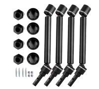 JYYTERD Ricambi per Auto RC per 1/10 per Traxxas per MAXX 2.0 V2 89076-4 per WideMaxx rc Car Parti di Aggiornamento 4 Pezzi 8996X Albero Trasmissione Esteso CVD con Esagono Ruota(Black)