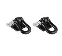 JYYTERD Ricambi per Auto RC per Camion Cingolato RC per 1/10 per SCX10 90046 TRX4 D90 2 Pezzi Metallo per Gancio Traino per Rimorchio Arrampicata, Fibbia, Grilli Verricello, Accessorio(Black)