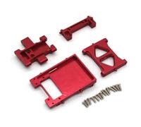 JYYTERD Ricambi per Auto RC per FMS 1/18 per Eazyrc per Arizona per Bronx per Rochobby per Fire per Horse Supporto Servo Trave Metallica Cambio Parti di Potenziamento Auto RC(Red)