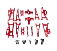 JYYTERD Ricambi per Auto RC per MJX per Hyper Go 14209 14210 H14BM 1/14 rc Car Upgrade Parti di Controllo Remoto Aggiornamento Metallo Vulnerabili Set Accessori(Red)