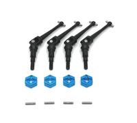 JYYTERD Ricambi per Auto RC per MJX per Hyper Go H16 16207 16208 16209 16210 M162 M163 1/16 rc Car Albero di Trasmissione Metallo E Adattatore Esagonale per Ruota Parti Aggiornamento Accessori(Blue)