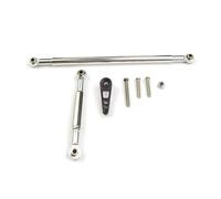 JYYTERD Ricambi per Auto RC per MN MN86K MN86KS 1/12 rc Car Crawler Servo Linkage Regolabile Link Pull Rod Arm Upgrade Accessori Pezzo di Ricambio(Silver)