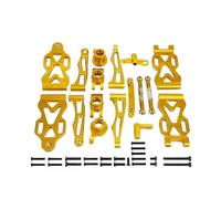 JYYTERD Ricambi per Auto RC per SCY per 1/16 16101 16102 16103 16104 16106 16201 RC Auto Braccio di Sospensione Ruota per Il Sedile Sterzo Tazza Set Aggiornamento Parti Metalliche Accessori(Yellow)