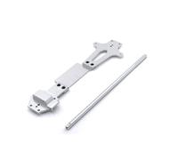 JYYTERD Ricambi per Auto RC per WLtoys per 144010 144001 144002 1/14 RC Auto Parti di Aggiornamento Metallo Modifica Piastra del Secondo Piano E Albero Trasmissione Centrale(Silver)