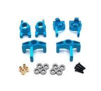 JYYTERD Ricambi per Auto RC per WLtoys per LC 1/14 144010 144001 144002 124017 124016 124018 124019 RC Auto Parti Metalliche Tazza Sterzo C per Il Sedile Ruota Posteriore(Blue)
