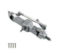 JYYTERD Ricambi per Auto RC per WPL C14 C24 B14 B24 B16 B36 1/16 rc Car Truck per Rock Crawler Trucks Parts Metallo Anteriore/Medio/Ponte Posteriore Assale Scatola del Cambio(Silver,Front)