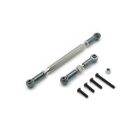 JYYTERD Ricambi per Auto RC per WPL C14 C24 C24-1 C34 C44 1/16 rc Car Crawler Metallo Regolabile Sterzo Servo Link Pull Rod RC Parti di Aggiornamento(Grey)