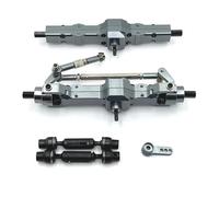 JYYTERD Ricambi per Auto RC per WPL per 1/10 C74 1/16 C14 C24 C34 C54 B14 B24 rc Car ASSE Anteriore Posteriore Metallo E Albero di Trasmissione Set Braccio Servo Upgrade Parts Accessori(Grey)