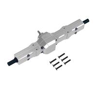 JYYTERD Ricambi per Auto RC per WPL per Henglong per Feiyu per Jjrc D12 Carta Militare Auto di Controllo Remoto Metallo Parti Modifica Aggiornamento ASSE Posteriore Totale(Silver)