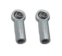 JYYTERD Tirante dello Sterzo RC 2X Giunto per estremità Asta di Collegamento Metallo M3 3MM Foro per Testa A Sfera L 4 5MM per Parte Ricambio per Camion per Auto RC(Gray)