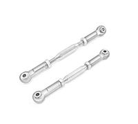 JYYTERD Tirante dello Sterzo RC per Traxxas per Slash 4X4 per VXL 2WD per Hoss 1/10 RC Auto Parti di Aggiornamento 2pcs Tenditori Metallo Camber Asta Collegamento Set(Silver)