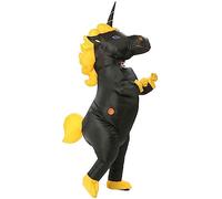 JYZCOS Costume gonfiabile unicorno (nero, grande)