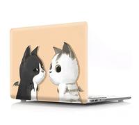 JZ Animal Caso per MacBook Air (11-inch, Models: A1370 / A1465) Hard Shell Case with Keyboard Cover - Winged Cat